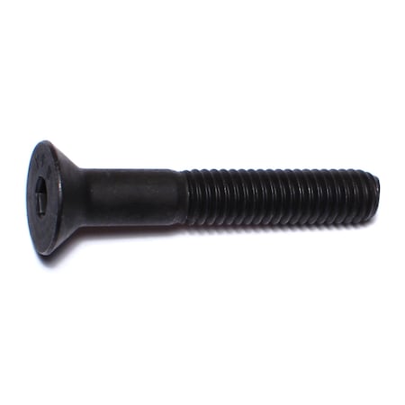 Midwest Fastener 5/16"-18 Socket Head Cap Screw, Flat, Plain Steel, 2 in Length, 8 PK 67535